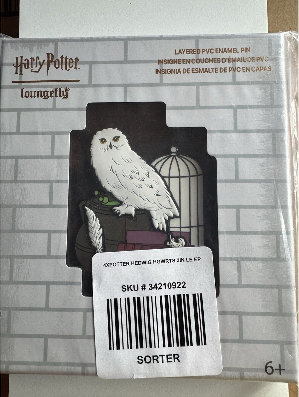 Loungefly Harry Potter Hedwig Layered PVC Enamel Pin Limited Edition 1000